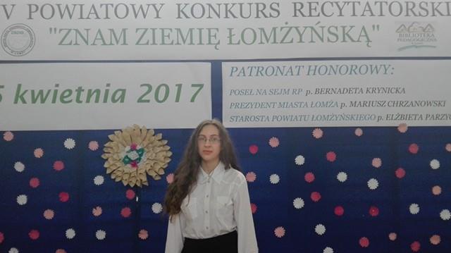 Zdjęcie do wiadomości Paulina Pęska laureatką konkursu krasomówczego