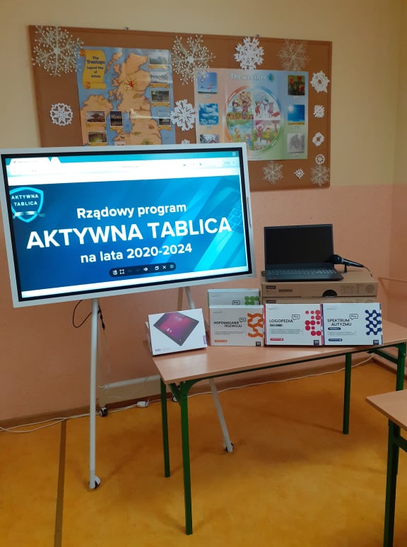 Zdjęcie do wiadomości Dofinansowanie z Rządowego programu “Aktywna tablica”