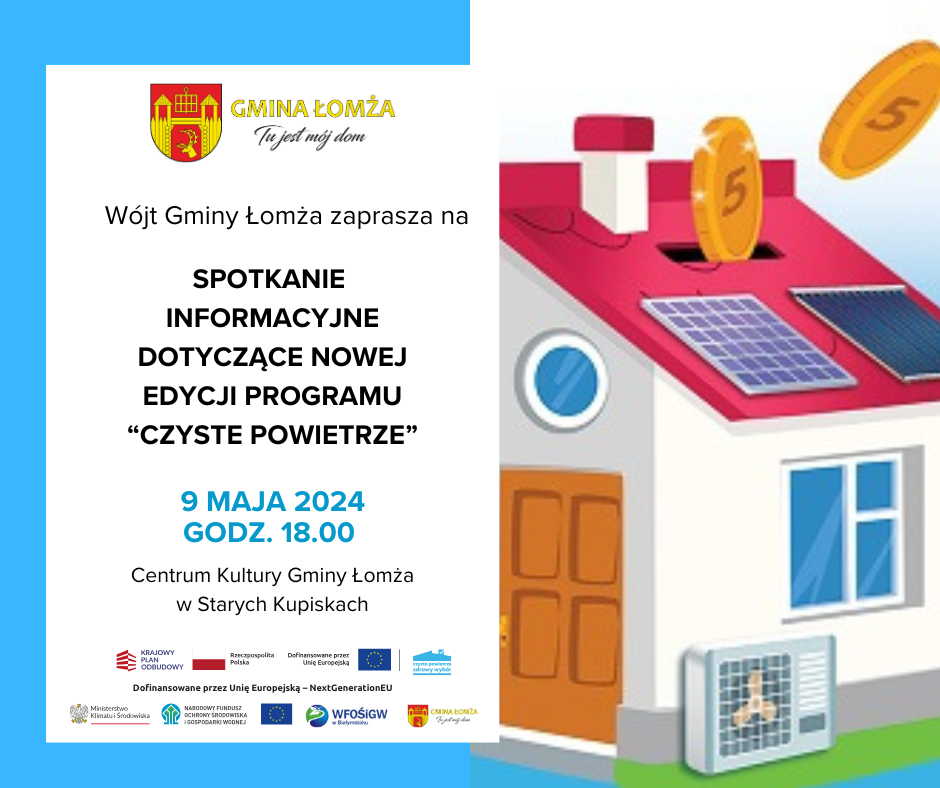 Zdjęcie do wiadomości Spotkanie informacyjne w sprawie programu "Czyste Powietrze"