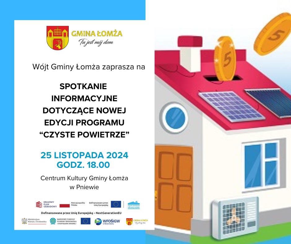 Zdjęcie do wiadomości Spotkanie informacyjne w sprawie programu "Czyste Powietrze"